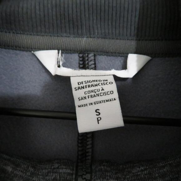 Athleta Womens Sz S Dark Gray 1/4 Zip Funnel Neck Sweatshirt Athletic Wear - Picture 4 of 5